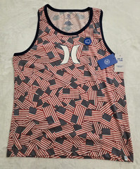 Hurley Men’s Flag Four Corners Tank Top Shirt Size Large NWT NEW