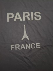 Paris France Eiffel Tower Sol’s Regent T-Shirt Large Black Unisex Souvenir
