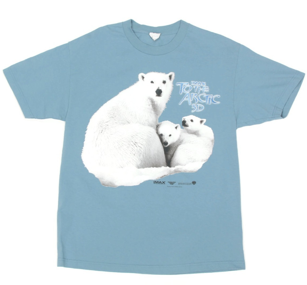 IMAX Polar Bears Movie To the Arctic 3D 2012 Mens Blue size Large