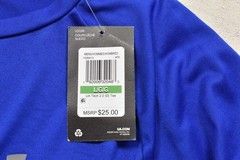 NEW Under Armour UA Tech 2.0 Short Sleeve Tee Royal Blue Athletic Size L