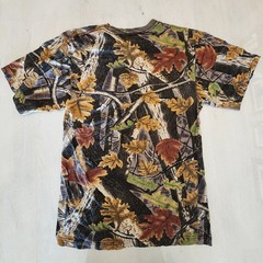 Master Sportsman Camo Leaf Print T-Shirt SZ Medium Outdoors Hunting