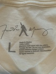 FREDDY MERCURY of QUEEN Concert (L) T-Shirt BRITISH FLAG