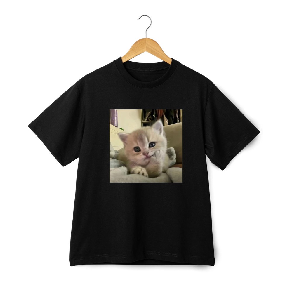Adorable Kitten Moments Series T-shirt Trendy Unisex Tee Streetwear