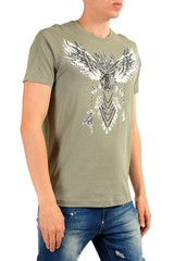 Roberto Cavalli Men’s Gray Graphic Print T-Shirt Sz S M L XL 2XL
