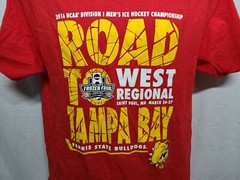 2016 NCAA Division 1 Ice Hockey Road to Tampa Bay Frozen Four Adult L Red TShirt
