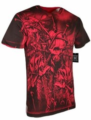 Xtreme Couture Affliction Men’s T-Shirt HEADHUNTER Red Tattoo Biker S-5XL