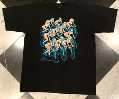 Upper Playground Men’s M T-Shirt PDX BIKE RIDE Sexy Women on Fixie Bicycles OOP