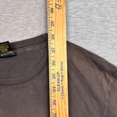 Lucky Brand Mens Classic Fit Graphic T-Shirt Brown Cotton Made in USA Large 0607