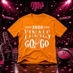 HOT TREND!!! NBA 2026 Finals Spurs Go Game T- Shirt Print Gildan