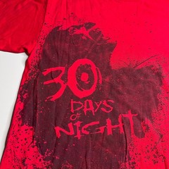 Vintage 2007 30 Days of Night Movie Promo T-Shirt Mens XL Red Horror Vampire Tee