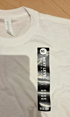 Next Level Apparel Adult Triblend Super Soft Plain Crew Tee – WHITE – MEDIUM