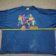 Vintage FUBU Shirt Men 6X Blue Fat Albert Junkyard Gang Graphic Distressed Y2K