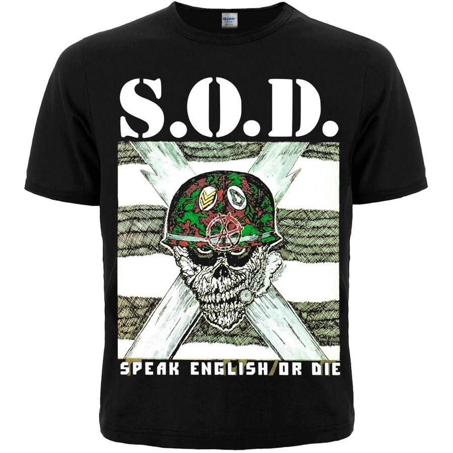 S.O.D. “Speak English or Die” T-Shirt black anthrax slayer