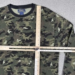 Polo Ralph Lauren Shirt Mens Large Camo Thermal Base Long Sleeve Hiking Outdoor