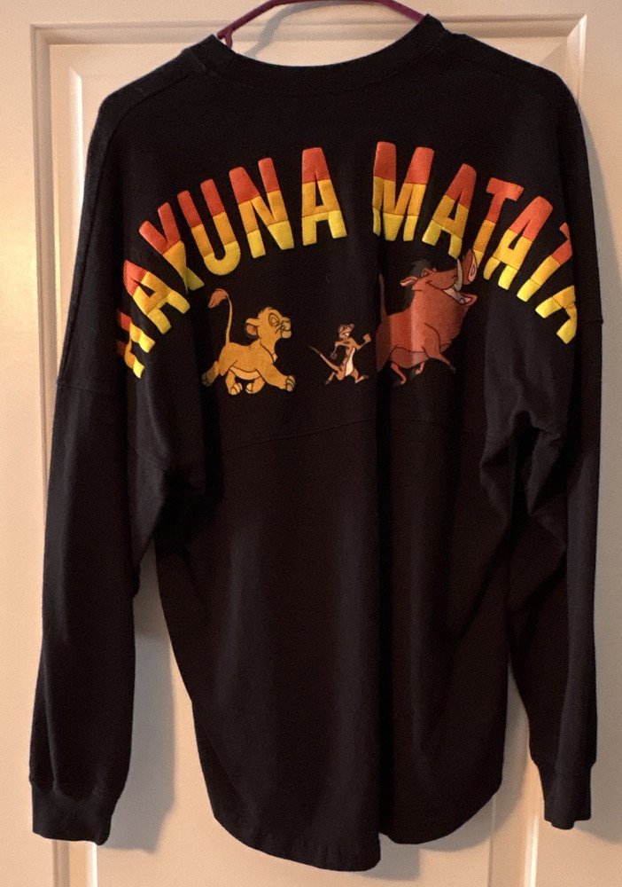 Disney Parks Spirit Jersey – Lion King Hakuna Matata Black – S