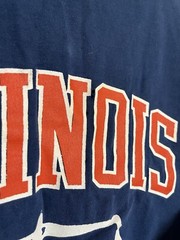 Vintage ASICS Blue Shirt University of Illinois National Class Balance Large