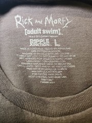 Rick & Morty Adult Swim Ripple Junction T-shirt Large Short Sleeve