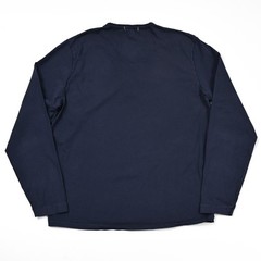 Alex Mill Henley Shirt Men’s Large Blue 100% Cotton Long Sleeve Preppy 3 Button