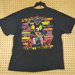 Vintage 2000 Tattoo The Earth Tour Shirt XL Delta Slayer Slipknot Mudvayne Tee