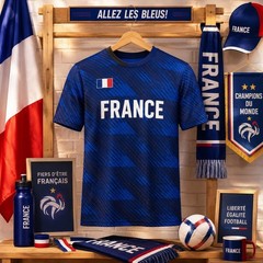 Personalized France Soccer Jersey, Custom France Fan Shirt Gift for Father, Husb
