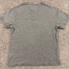 J Crew Field Knit Henley Shirt Mens Large Gray Short Sleeve 100% Cotton