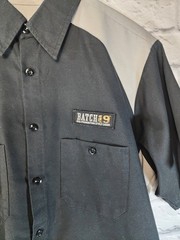 Batch 19 Shirt Pre Phohibition Style Lager Black Alcohol Promo Bowling Large