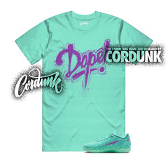 Ja 3 Twelve Time Bleached Turquoise Vivid Purple T Shirt Match DOPE