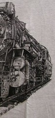 Steam Train Ash Grey T-shirt — Crescent Limited Ps-4 Locomotive #1396