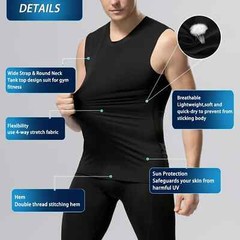 Men’s Workout Tank Tops Sleeveless Gym Bodybuilding Fitness Muscle Tee Shirts