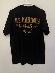 Vintage 1990s Mid Hudson Marines Single Stitch T Shirt (L)