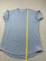 Bylt Drop Cut S/S Lux Mens Large Blue TShirt Stretch Short Sleeve Activewear