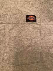 Dickies Short Sleeve T-Shirt Men’s 2XL Gray Excellent Condition Work Shirt