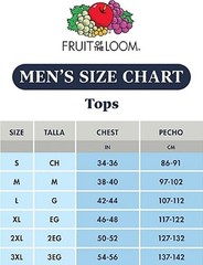 6 Fruit Of The Loom 2XL 50-52 Black Gray Pocket T-Shirts 2EG 127-132 CM