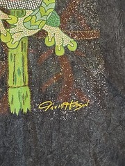 Vintage Art David Hudson Tee Large 90s Australia Animals Music Rare Aboriginal