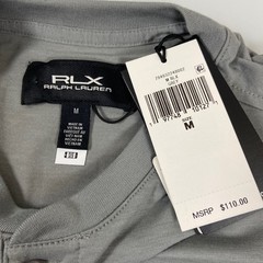 RLX Ralph Lauren Mens M Grey Henley Long Sleeve Shirt NEW Performance Wicking