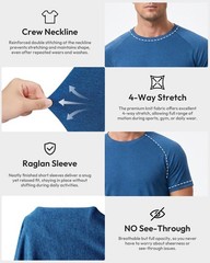 T Shirts for Men Pack Mens T Shirts Quick Dry Tshirts Shirts for Men Mens Shi…