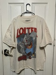 Gundam T-Shirt Loiter Cotton 2x Large White Men’s Anime