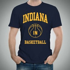 Indiana Classic Basketball Arch Basic Cotton T-Shirt
