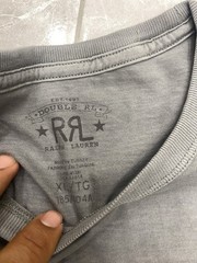 RRL Men’s Airforce Graphic T-Shirt in Blue. X L K