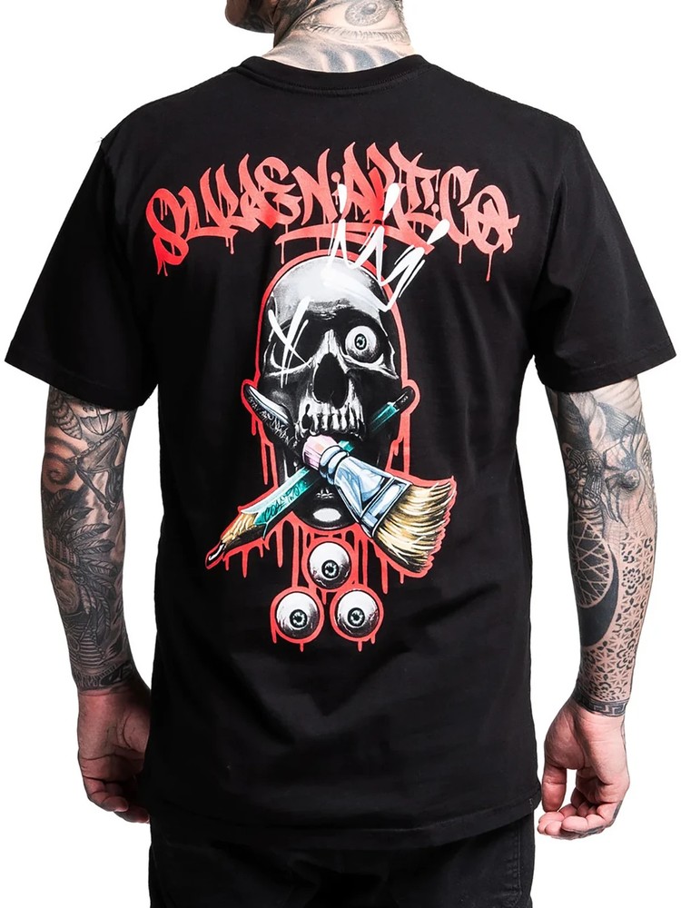 Sullen Men’s Cobe Two Short Sleeve Premium T-shirt Skull Art Tattoo Style Tee