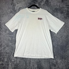 No Fear Shirt Mens XL White Cheese Back Graphic Oversized Cotton Crew Neck Tee