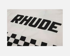 NEW RHUDE Men Women High Quality Leisure Cotton Short Sleeve POLO T-Shirt S-XL