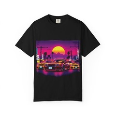 Retro Sunset Street Racing Shirt | Asian Car Vaporwave Scene