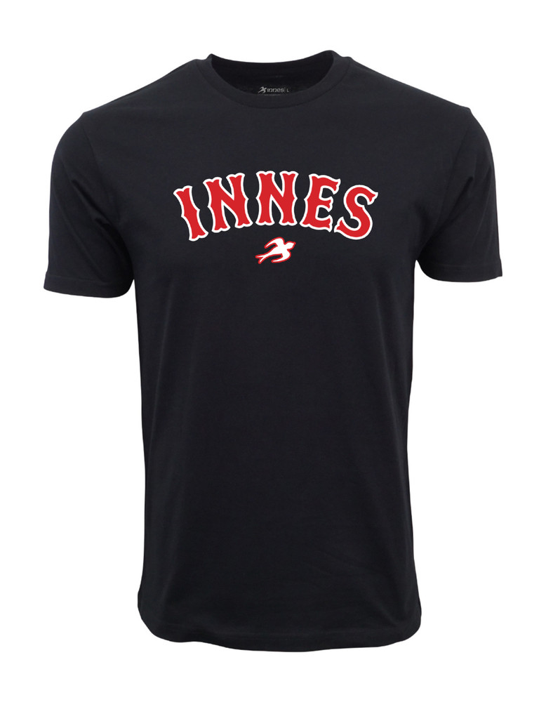 Innes Skateboard Text Logo Graphic T shirt