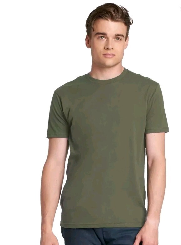 Goodthreads Plain TShirt Super Soft Fit T-Shirt . Military Green Color. XS