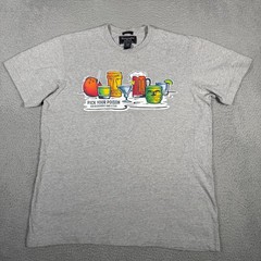 Vtg Abercrombie & Fitch Shirt Mens XL Gray Pick Your Poison Graphic Tee Cocktail
