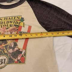 Vintage 1981 Van Halen World Wide Tour Band Tee Shirt Size MEDIUM