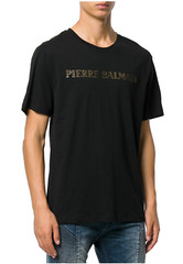 Pierre Balmain Mens Iconic Top Logoshirt Gold Logo Shirt Kurzarm T-Shirt 52 XL