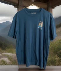 REEL LIFE Men’s XL Blue Short Sleeve T-Shirt Fishing Gear Apparel