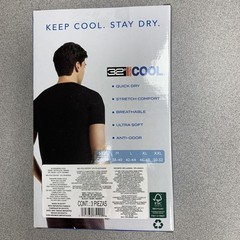 32 Degrees Cool Men’s M 3-Pack Short Sleeve Crew Neck T-Shirts Black G1912